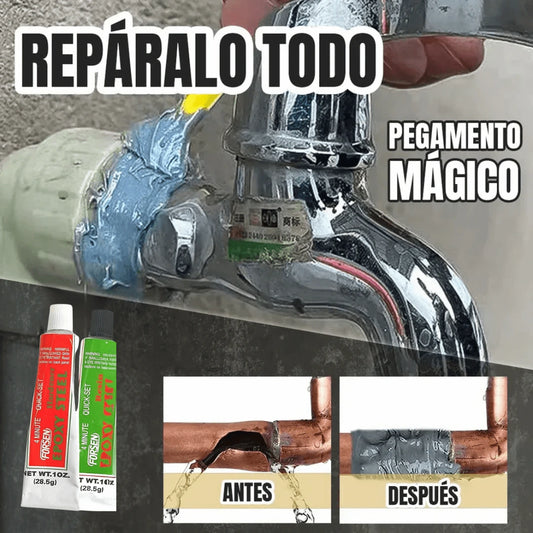 Pegamento de reparaciones Tipo Soldadura A+B (Activador + Masilla)