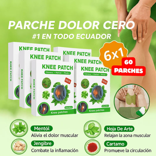 Knee® Patch | 60 Parches Articulaciones para Rodilla