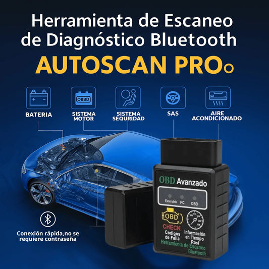 AutoScan Pro® | Escáner OBD2 inalámbrico para tu auto
