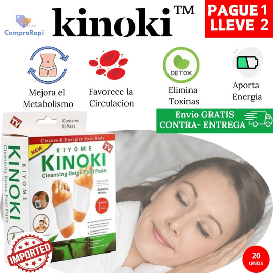 PARCHES DESINTOXICANTES KINOKI™ 2 CAJA (20 PARCHES)