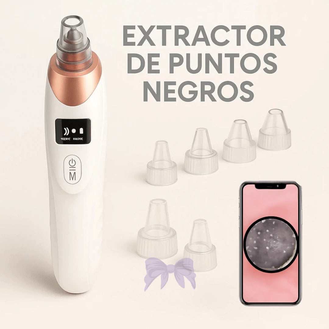 EXTRACTOR PROFESIONAL DE IMPUREZAS Y PUNTOS NEGROS CON CÁMARA HD