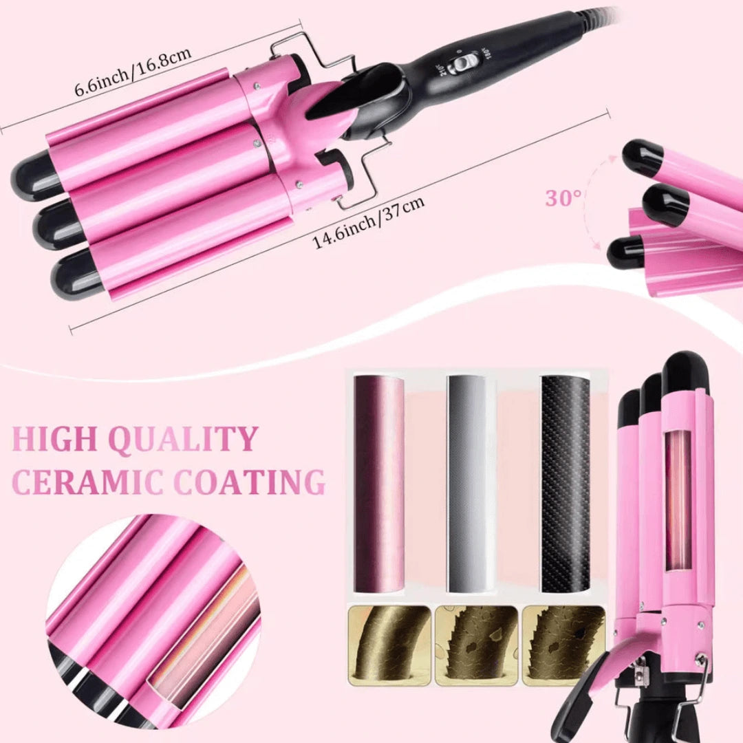 Ondulador Ondas de Sirena + (REGALO) Cepillo Secador electrico