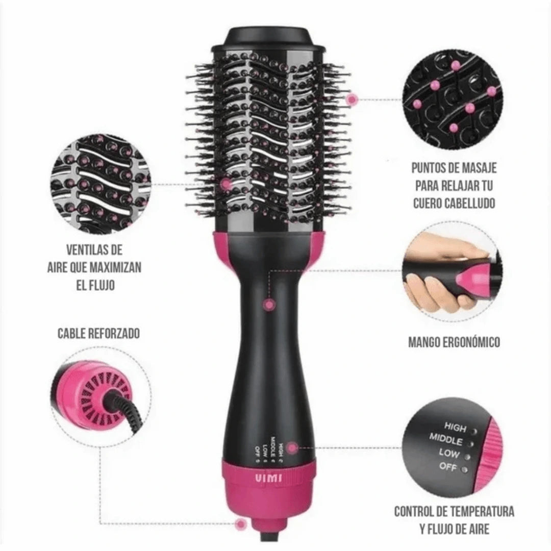 Ondulador Ondas de Sirena + (REGALO) Cepillo Secador electrico