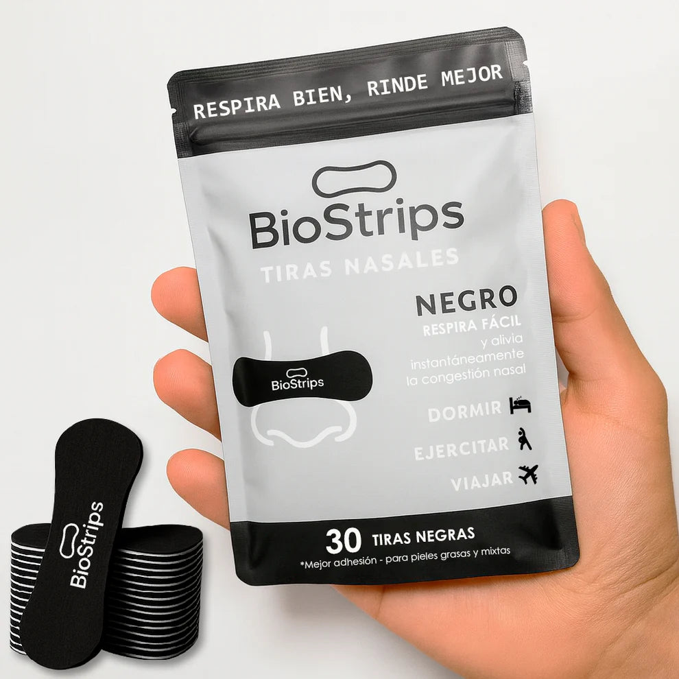 BioStrips® Tiras Nasales 2x1 | 60 Tiras para Atletas de Alto Rendimiento