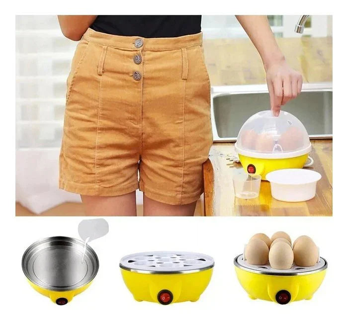 COCEDOR ELÉCTRICO PARA HUEVOS, ACERO INOXIDABLE DE 110 V