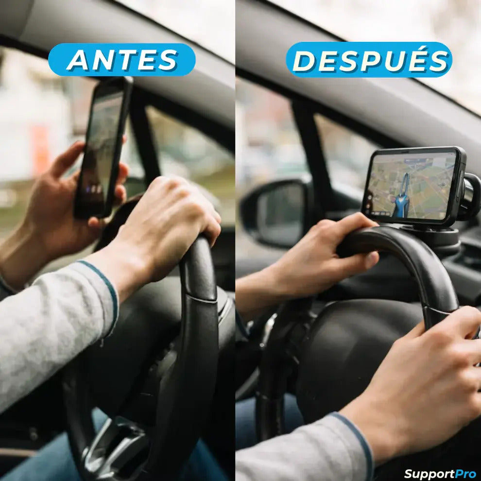 SOPORTE MAGNÉTICO PARA CELULAR | USA EL GPS SIN SOLTAR EL VOLANTE