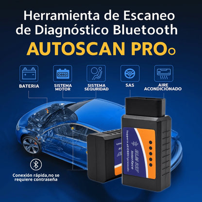 AutoScan Pro® | Escáner OBD2 bluetooth para tu auto