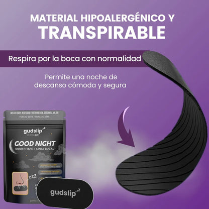 Combo completo de Cintas Bucales y recibe gratis (Pack de 30 cintas nasales)