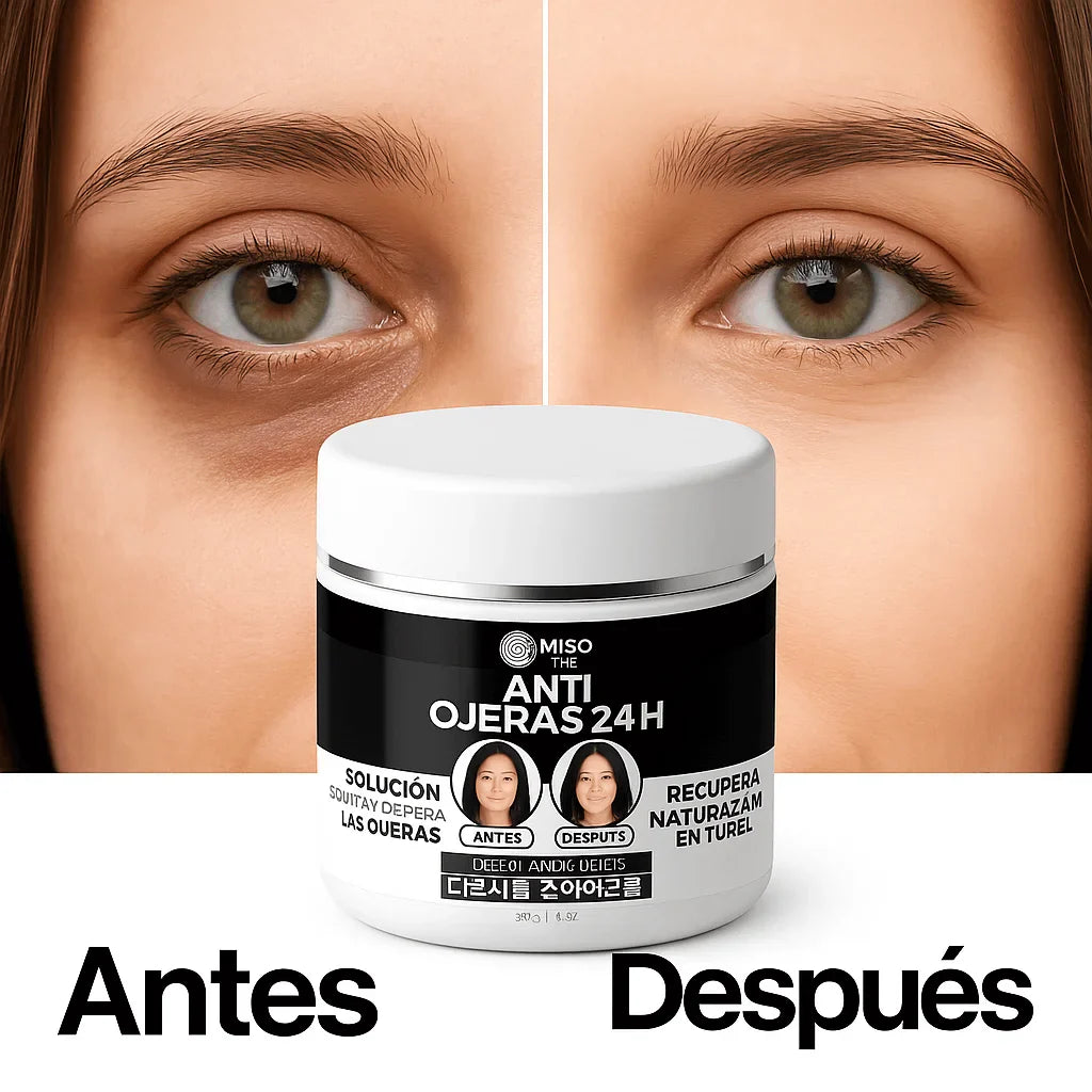 Tratamiento Coreano Anti-Ojeras con Ginseng y Niacinamida (Aclara y Reduce Bolsas)