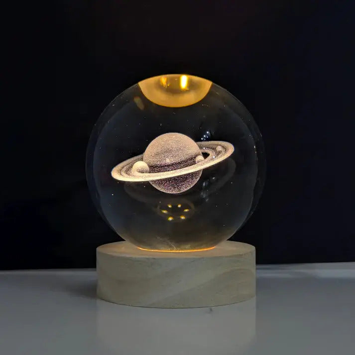 Combo 3x1 de esferas estelares (Saturno, Galaxia y S. Solar)