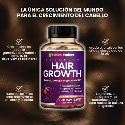 Rainutre™ Vitaminas Avanzadas 24 en 1 para el Crecimiento del Cabello